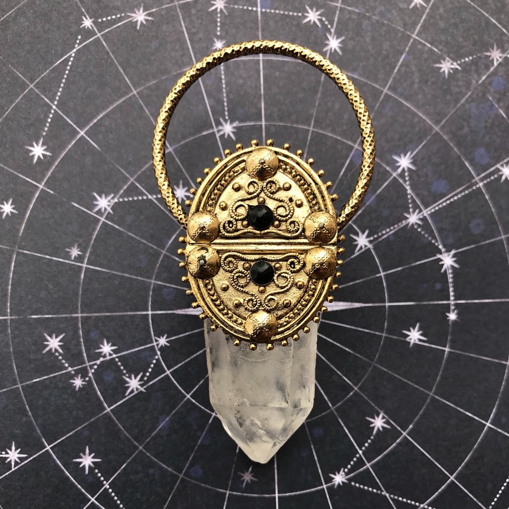 Aztec Quartz Pendant